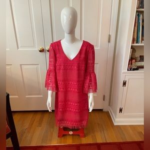 Trina Turk - Never Worn/Tags On - Size 10 Red Lace Dress